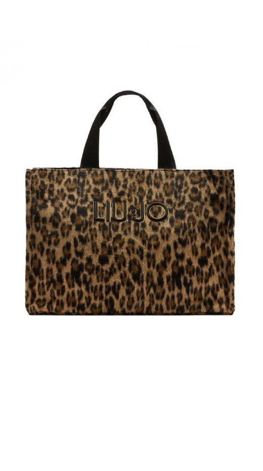 LIU JO SOFT MIN OF 2 L TOTE 2F5027T6089 ΤΣΑΝΤΑ ΓΥΝΑΙΚΕΙΑ ANIMAL PRINT