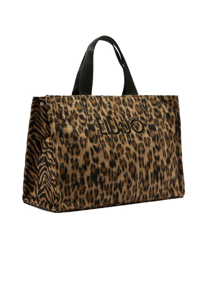 LIU JO SOFT MIN OF 2 L TOTE 2F5027T6089 ΤΣΑΝΤΑ ΓΥΝΑΙΚΕΙΑ ANIMAL PRINT