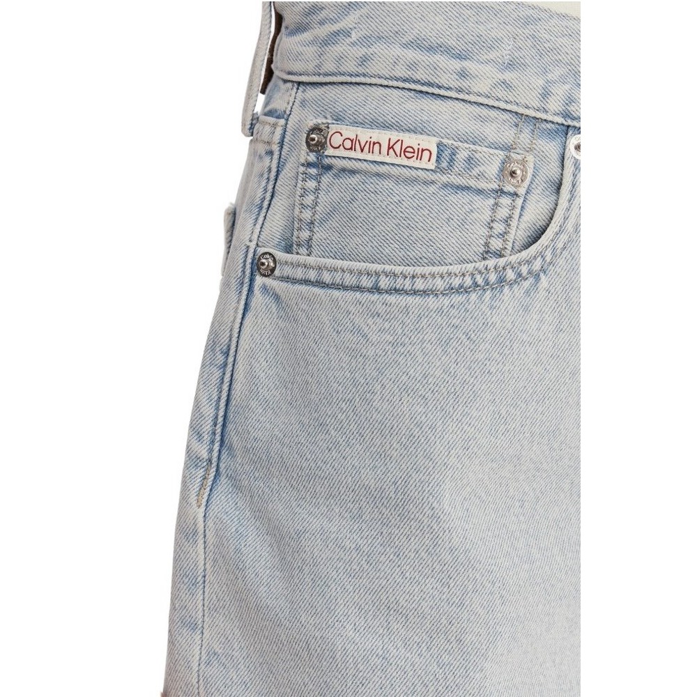 CALVIN KLEIN JEANS THE BERMUDA SHORT ΤΖΙΝ ΒΕΡΜΟΥΔΑ ΓΥΝΑΙΚΕΙΑ DENIM LIGHT