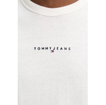 TOMMY JEANS RLX LINEAR LOGO TEE T-SHIRT ΜΠΛΟΥΖΑ ΑΝΔΡΙΚΗ ECRU