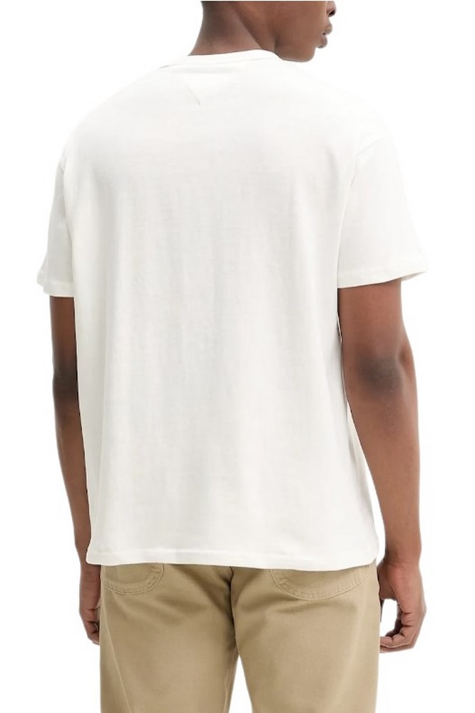 TOMMY JEANS RLX LINEAR LOGO TEE T-SHIRT ΜΠΛΟΥΖΑ ΑΝΔΡΙΚΗ ECRU