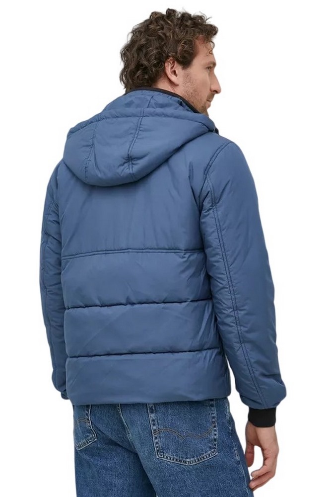 CALVIN KLEIN JEANS HOODED HARRINGTON JACKET ΜΠΟΥΦΑΝ ΑΝΔΡΙΚΟ BLUE