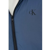 CALVIN KLEIN JEANS HOODED HARRINGTON JACKET ΜΠΟΥΦΑΝ ΑΝΔΡΙΚΟ BLUE