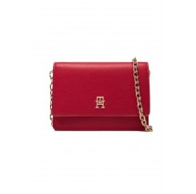 TOMMY HILFIGER ICON CARD HOLDER W/CHAIN ΠΟΡΤΟΦΟΛΙ ΓΥΝΑΙΚΕΙΟ RED