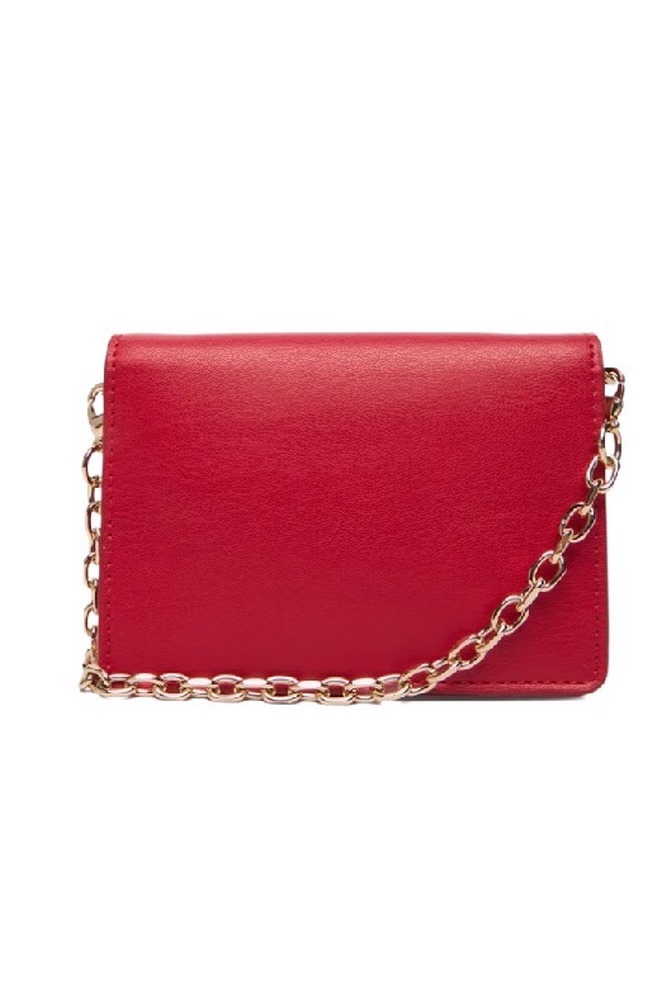 TOMMY HILFIGER ICON CARD HOLDER W/CHAIN ΠΟΡΤΟΦΟΛΙ ΓΥΝΑΙΚΕΙΟ RED