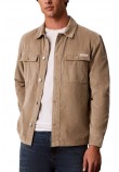 CALVIN KLEIN JEANS CORDUROY EASY OVERSHIRT ΠΟΥΚΑΜΙΣΟ ΑΝΔΡΙΚΟ BEIGE
