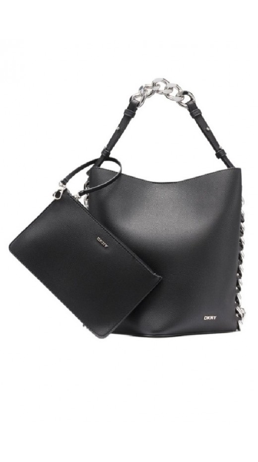 DKNY RIONA BUCKET HANDBAGR54JAO09 ΤΣΑΝΤΑ ΓΥΝΑΙΚΕΙΑ BLACK