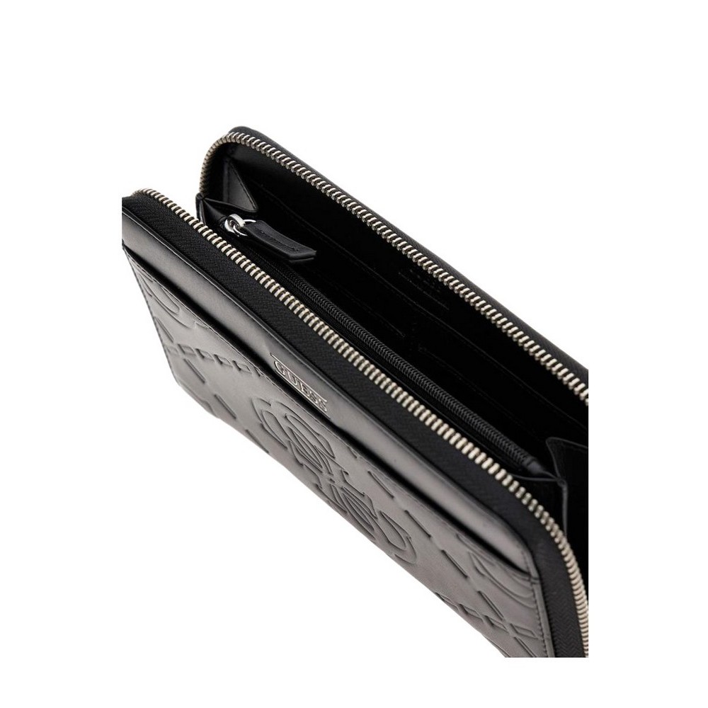 GUESS BOSTON ZIP AROUND L ΠΟΡΤΟΦΟΛΙ ΑΝΔΡΙΚΟ BLACK