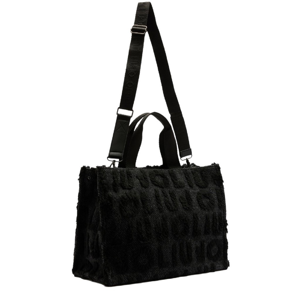 LIU JO SOFT AC 2F5027T0300 MIN OF 2 L TOTE ΤΣΑΝΤΑ ΓΥΝΑΙΚΕΙΑ BLACK