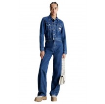 CALVIN KLEIN HIGH RISE RELAXED ΠΑΝΤΕΛΟΝΙ ΓΥΝΑΙΚΕΙΟ BLUΕ DENIM