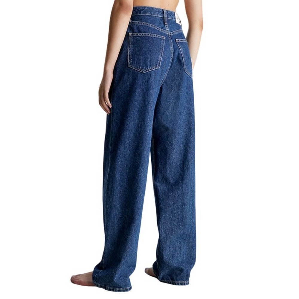 CALVIN KLEIN HIGH RISE RELAXED ΠΑΝΤΕΛΟΝΙ ΓΥΝΑΙΚΕΙΟ BLUΕ DENIM