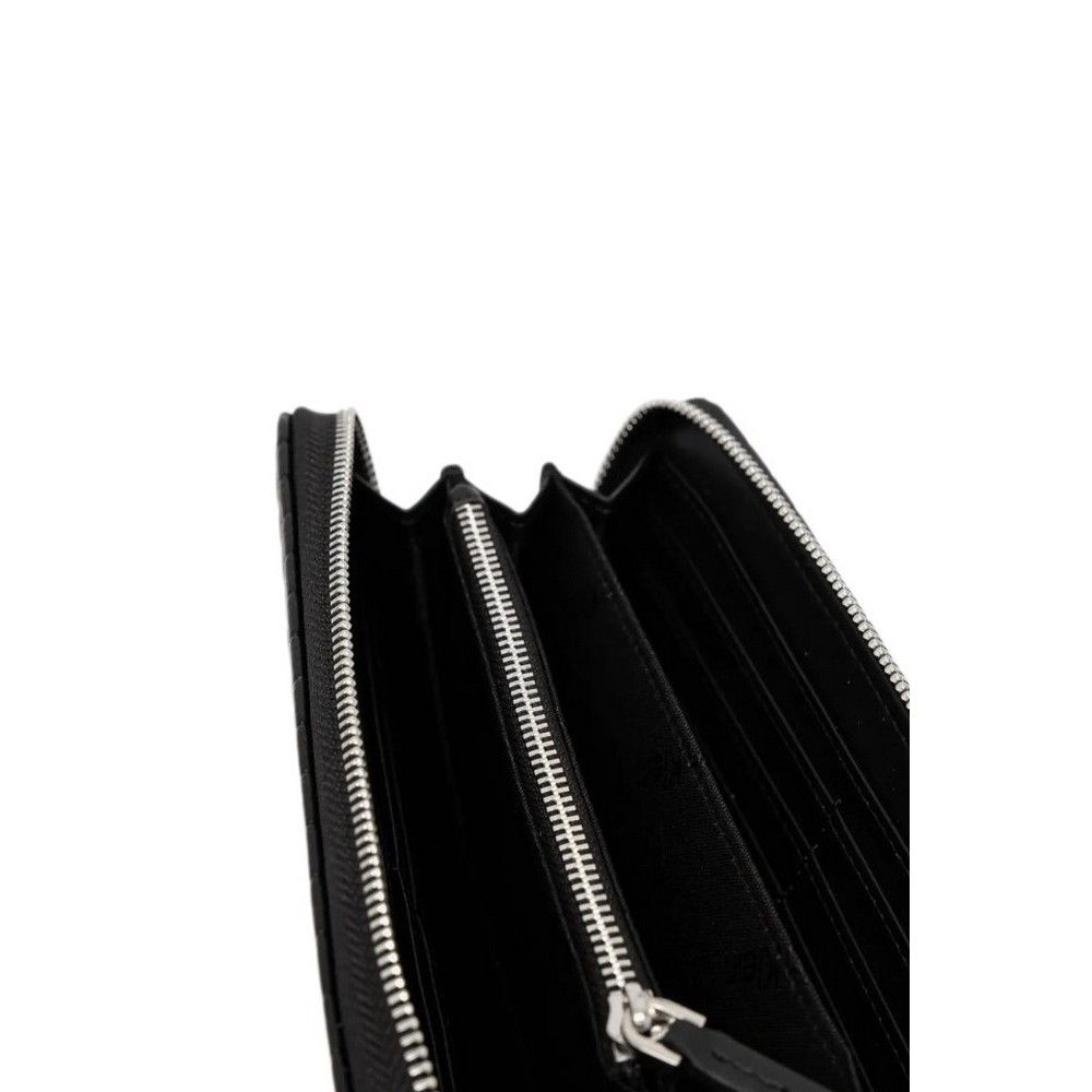 CALVIN KLEIN MINI LINE QUILT LG ZIP AROUND ΠΟΡΤΟΦΟΛΙ ΓΥΝΑΙΚΕΙΟ BLACK