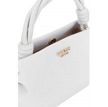 GUESS SANSA TOP HANDLE CROSSBODY ΤΣΑΝΤΑ ΓΥΝΑΙΚΕΙΑ WHITE
