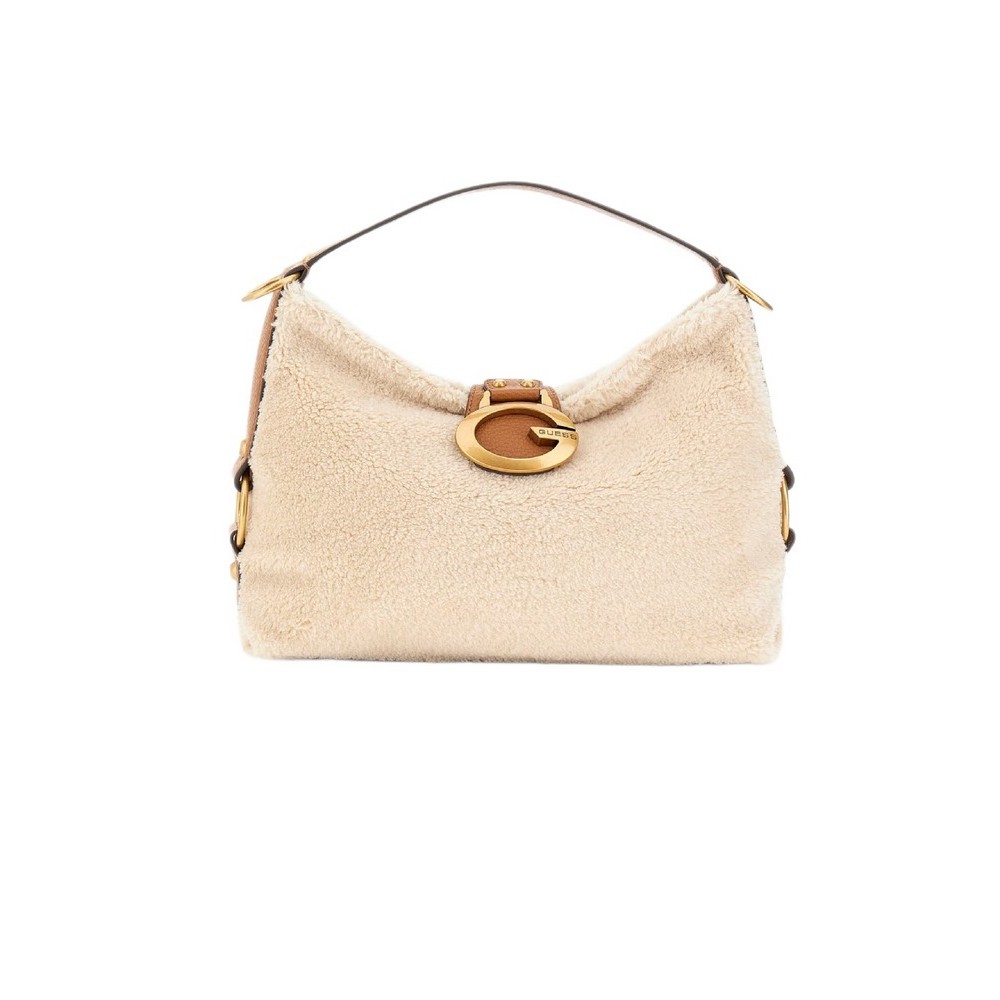 GUESS CAMDEN SHOULDER BAG ΤΣΑΝΤΑ ΓΥΝΑΙΚΕΙΑ NATURAL