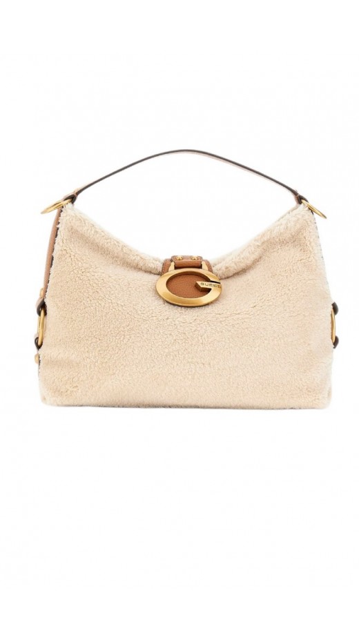 GUESS CAMDEN SHOULDER BAG ΤΣΑΝΤΑ ΓΥΝΑΙΚΕΙΑ NATURAL