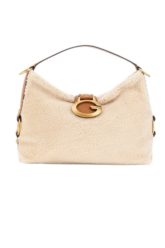 GUESS CAMDEN SHOULDER BAG ΤΣΑΝΤΑ ΓΥΝΑΙΚΕΙΑ NATURAL