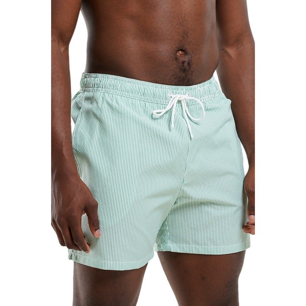 TOMMY HILFIGER MEDIUM DRAWSTRING STRIPE ΜΑΓΙΟ ΑΝΔΡΙΚΟ GREEN