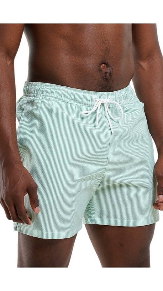 TOMMY HILFIGER MEDIUM DRAWSTRING STRIPE ΜΑΓΙΟ ΑΝΔΡΙΚΟ GREEN