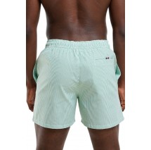 TOMMY HILFIGER MEDIUM DRAWSTRING STRIPE ΜΑΓΙΟ ΑΝΔΡΙΚΟ GREEN