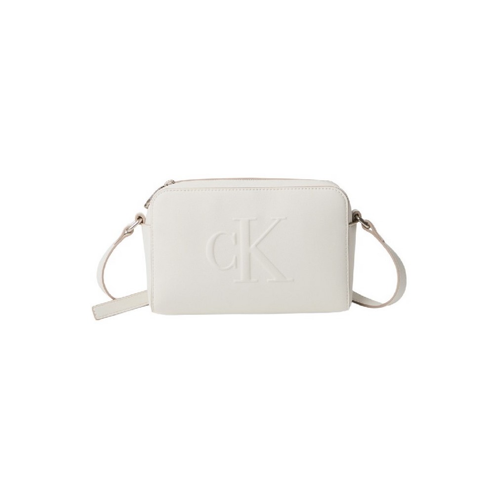 CALVIN KLEIN JEANS SCULPTED EW CAMERA BAG20 ΤΣΑΝΤΑ ΓΥΝΑΙΚΕΙΑ WHITE