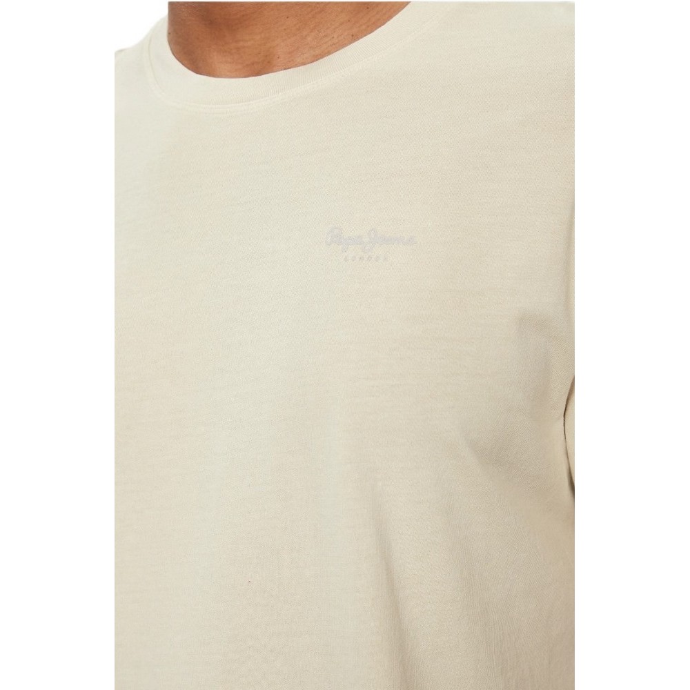 PEPE JEANS LONDON JACKO T-SHIRT ΜΠΛΟΥΖΑ ΑΝΔΡΙΚΗ BEIGE