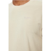 PEPE JEANS LONDON JACKO T-SHIRT ΜΠΛΟΥΖΑ ΑΝΔΡΙΚΗ BEIGE