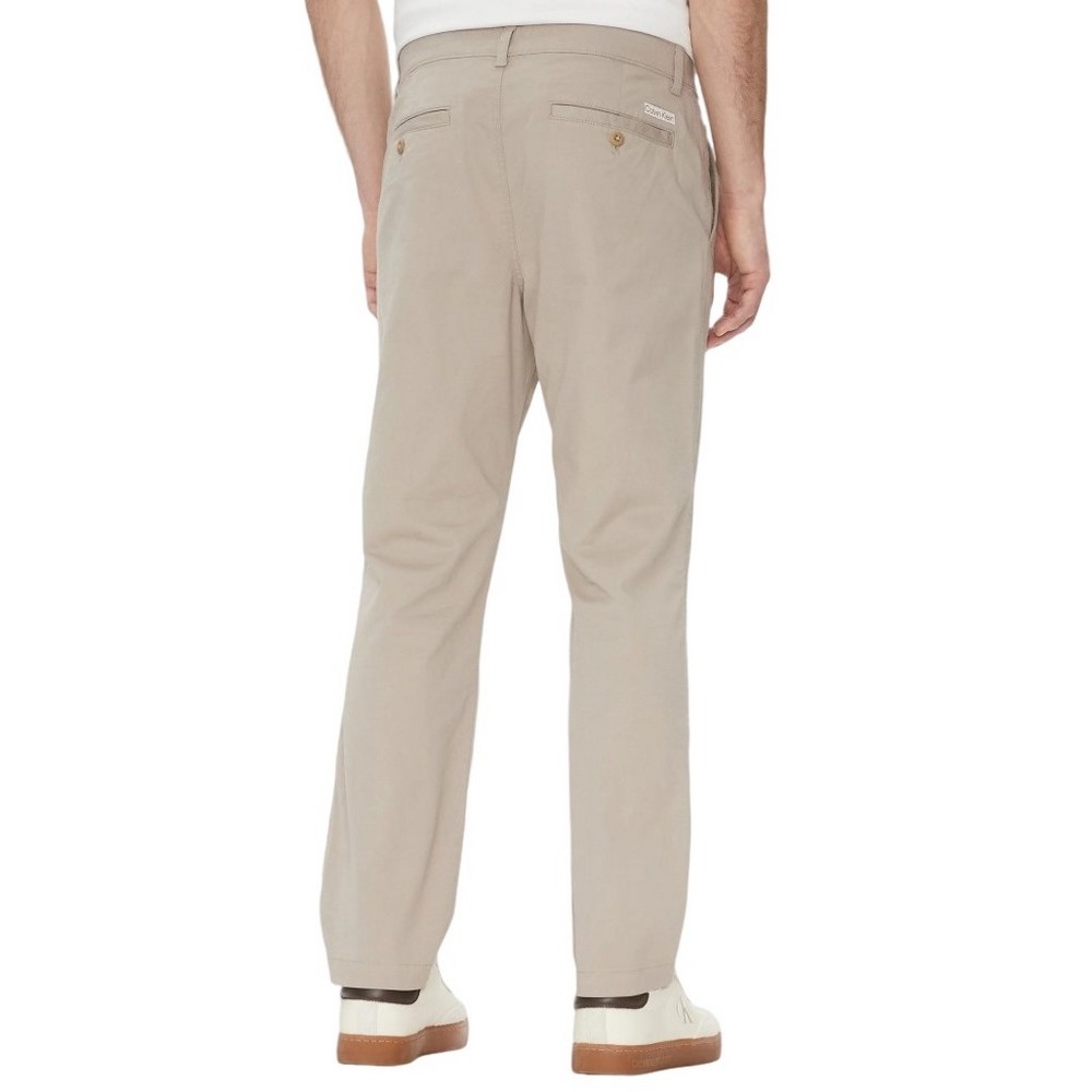 CALVIN KLEIN JEANS COTTON SIGNATURE SLIM CHINO PANT ΠΑΝΤΕΛΟΝΙ ΑΝΔΡΙΚΟ BEIGE