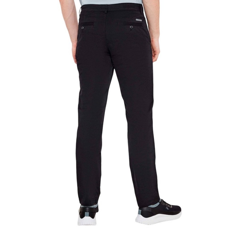 CALVIN KLEIN JEANS COTTON SIGNATURE SLIM CHINO PANT ΠΑΝΤΕΛΟΝΙ ΑΝΔΡΙΚΟ BLACK