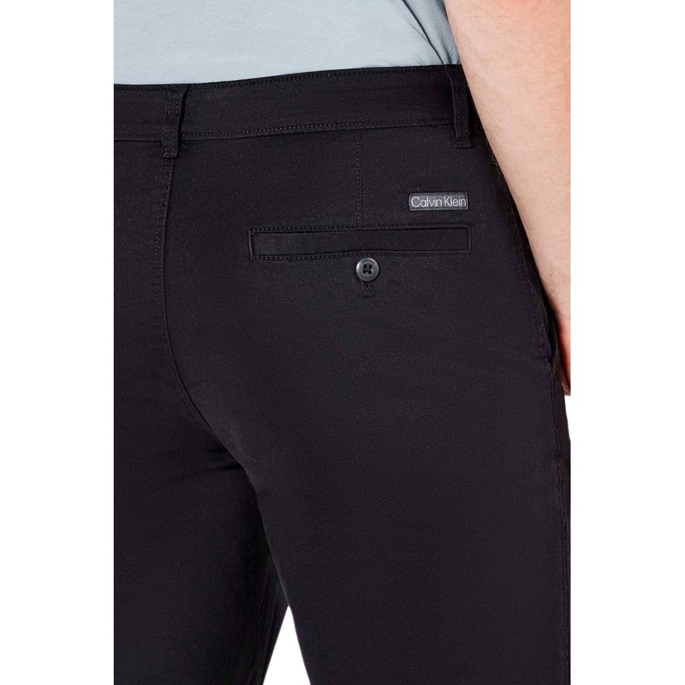 CALVIN KLEIN JEANS COTTON SIGNATURE SLIM CHINO PANT ΠΑΝΤΕΛΟΝΙ ΑΝΔΡΙΚΟ BLACK