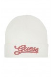 GUESS BEANIE ΣΚΟΥΦΟΣ ΓΥΝΑΙΚΕΙΟΣ WHITE
