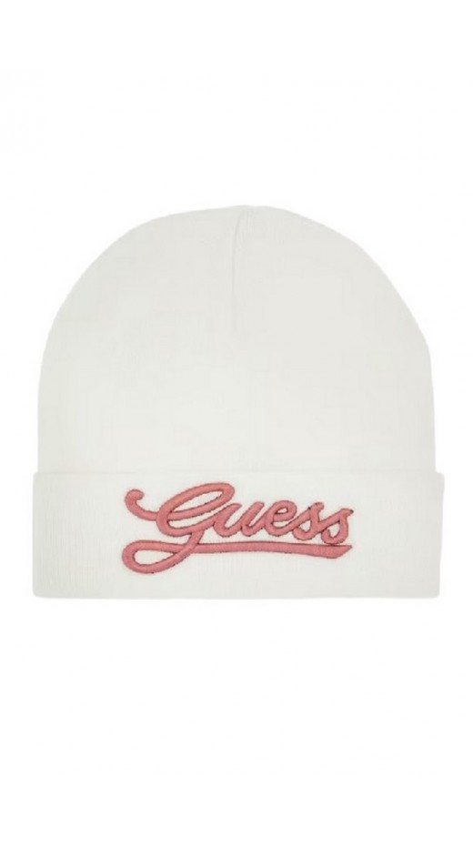 GUESS BEANIE ΣΚΟΥΦΟΣ ΓΥΝΑΙΚΕΙΟΣ WHITE