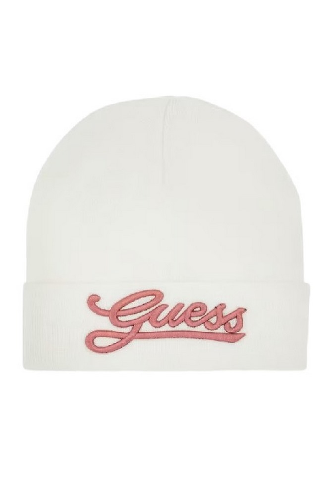 GUESS BEANIE ΣΚΟΥΦΟΣ ΓΥΝΑΙΚΕΙΟΣ WHITE