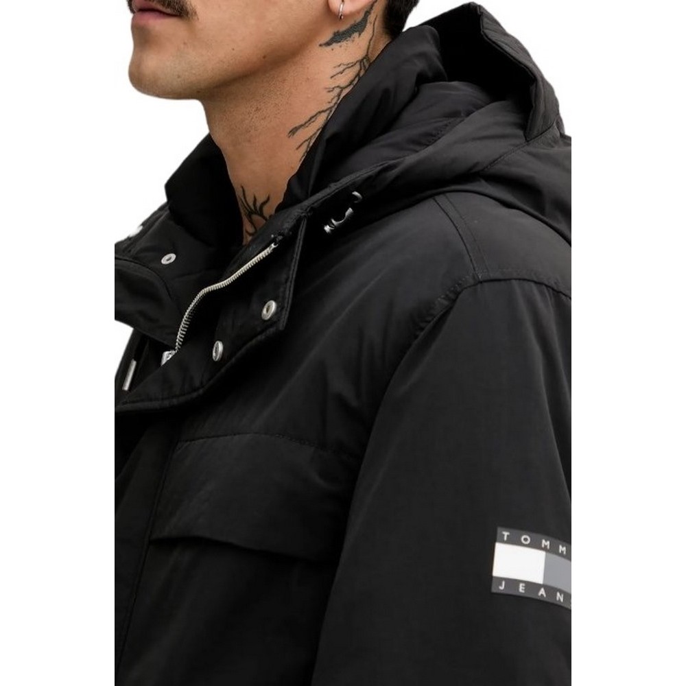 TOMMY JEANS CITY READY PARKA ΜΠΟΥΦΑΝ ΑΝΔΡΙΚΟ BLACK
