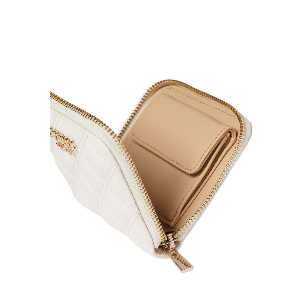 GUESS GIULLY SLG SMALL ZIP AROUND ΠΟΡΤΟΦΟΛΙ ΓΥΝΑΙΚΕΙΟ OFF WHITE