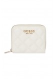 GUESS GIULLY SLG SMALL ZIP AROUND ΠΟΡΤΟΦΟΛΙ ΓΥΝΑΙΚΕΙΟ OFF WHITE