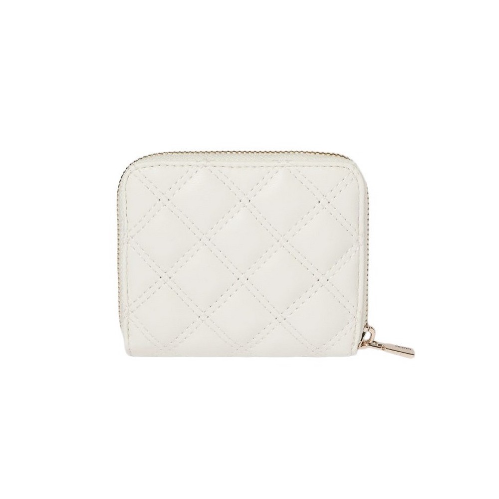 GUESS GIULLY SLG SMALL ZIP AROUND ΠΟΡΤΟΦΟΛΙ ΓΥΝΑΙΚΕΙΟ OFF WHITE