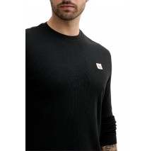 CALVIN KLEIN JEANS WAFFLE BADGE CREWNK TEE ΜΠΛΟΥΖΑ ΑΝΔΡΙΚΗ BLACK