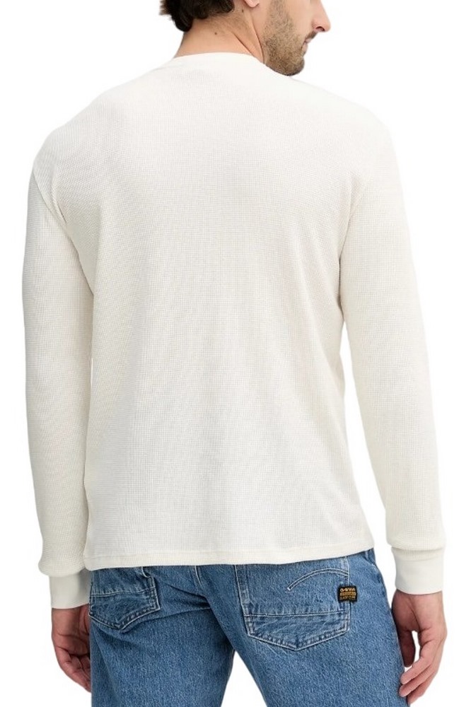 CALVIN KLEIN JEANS WAFFLE BADGE CREWNK TEE ΜΠΛΟΥΖΑ ΑΝΔΡΙΚΗ OFF WHITE