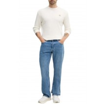CALVIN KLEIN JEANS WAFFLE BADGE CREWNK TEE ΜΠΛΟΥΖΑ ΑΝΔΡΙΚΗ OFF WHITE