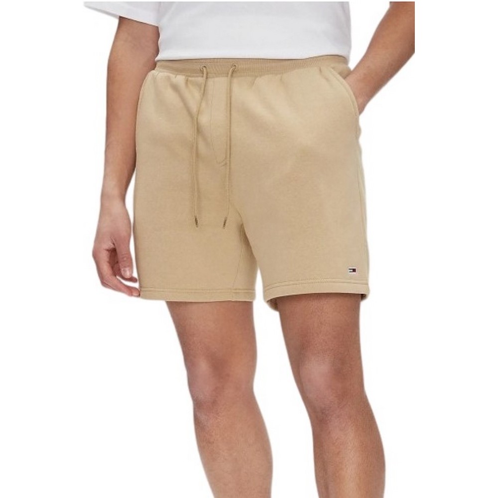 TOMMY JEANS S FLAG BEACH SHORT EXT ΒΕΡΜΟΥΔΑ ΑΝΔΡΙΚΗ TAN