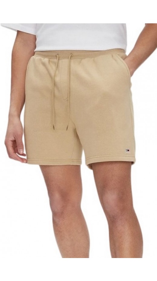 TOMMY JEANS S FLAG BEACH SHORT EXT ΒΕΡΜΟΥΔΑ ΑΝΔΡΙΚΗ TAN