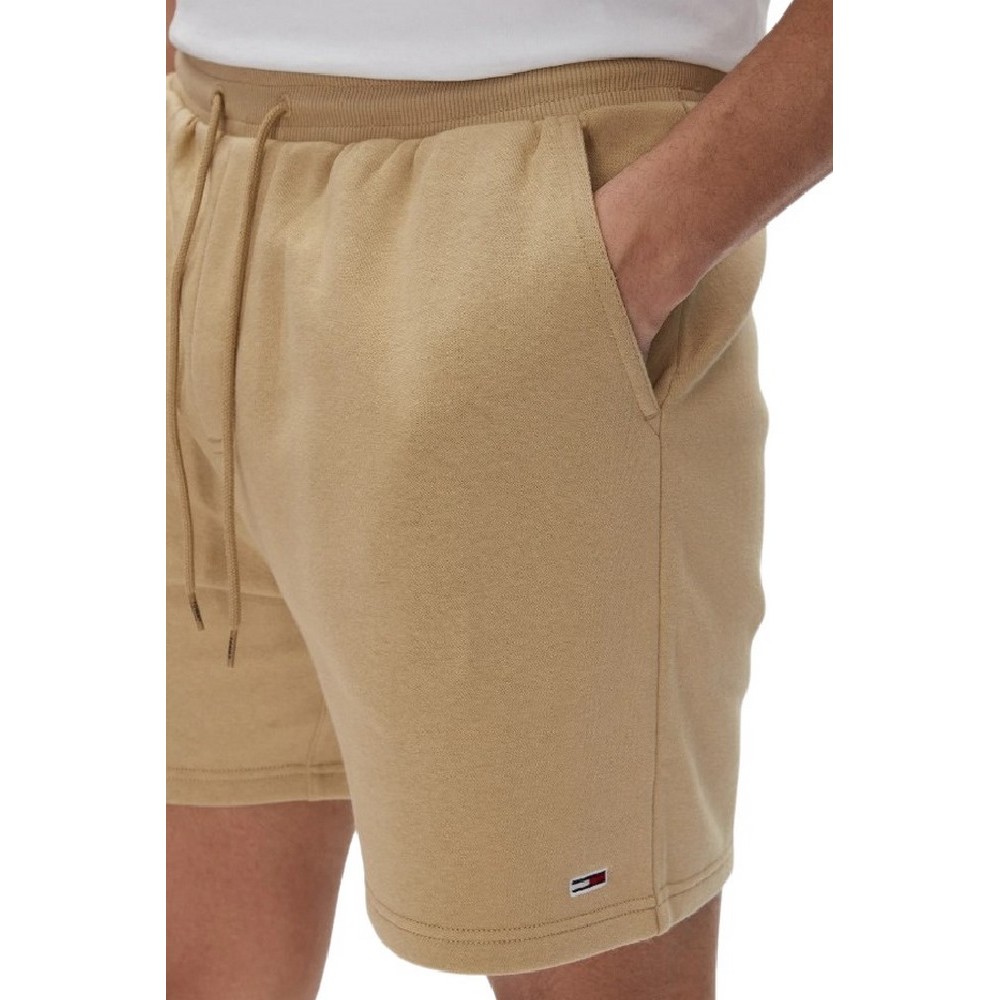TOMMY JEANS S FLAG BEACH SHORT EXT ΒΕΡΜΟΥΔΑ ΑΝΔΡΙΚΗ TAN