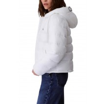 CALVIN KLEIN JEANS LIGHTWEIGHT LOGO PUFFER ΜΠΟΥΦΑΝ ΓΥΝΑΙΚΕΙΟ WHITE