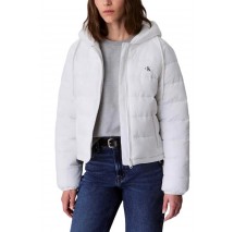 CALVIN KLEIN JEANS LIGHTWEIGHT LOGO PUFFER ΜΠΟΥΦΑΝ ΓΥΝΑΙΚΕΙΟ WHITE