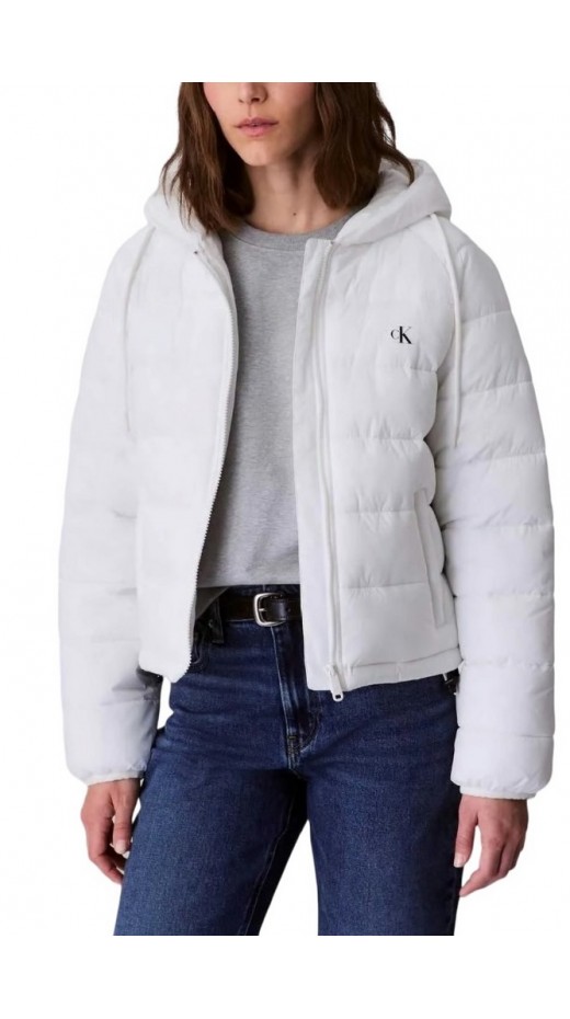 CALVIN KLEIN JEANS LIGHTWEIGHT LOGO PUFFER ΜΠΟΥΦΑΝ ΓΥΝΑΙΚΕΙΟ WHITE