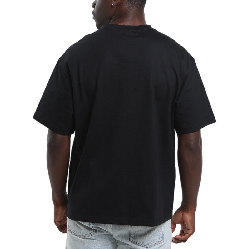 CALVIN KLEIN JEANS HI LOW EMB 16S JERSEY CN TEE T-SHIRT ΜΠΛΟΥΖΑ ΑΝΔΡΙΚΗ BLACK