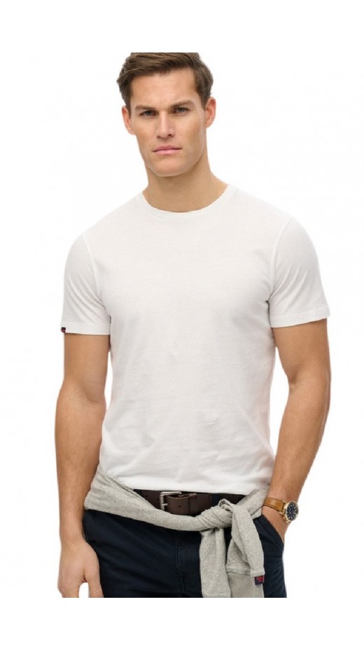 SUPERDRY IND CLASSIC ESSENTIAL TEE T-SHIRT ΜΠΛΟΥΖΑ ΑΝΔΡΙΚΗ WHITE