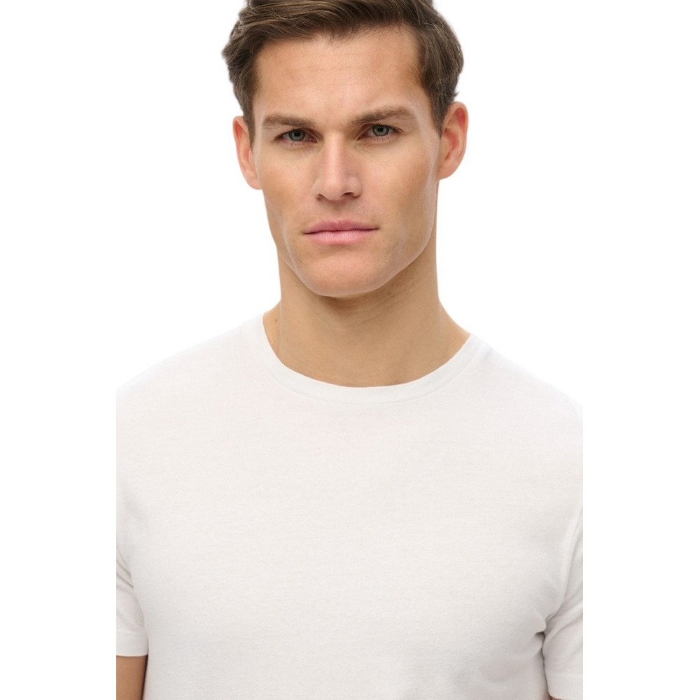 SUPERDRY IND CLASSIC ESSENTIAL TEE T-SHIRT ΜΠΛΟΥΖΑ ΑΝΔΡΙΚΗ WHITE
