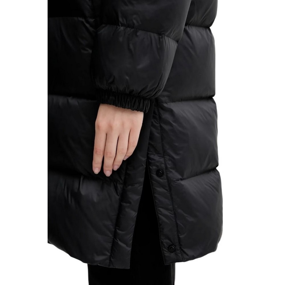 TOMMY JEANS ESSENTIAL MIDWEIGHT LONG PUFFER ΜΠΟΥΦΑΝ ΓΥΝΑΙΚΕΙΟ BLACK