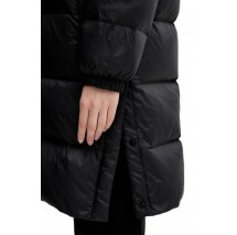 TOMMY JEANS ESSENTIAL MIDWEIGHT LONG PUFFER ΜΠΟΥΦΑΝ ΓΥΝΑΙΚΕΙΟ BLACK